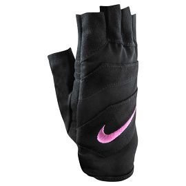 перчатки для зала Nike WOMENS VENT TECH TRAINING GLOVES M BLACK/CLUB PINK N.LG.18.060.MD - фото 1