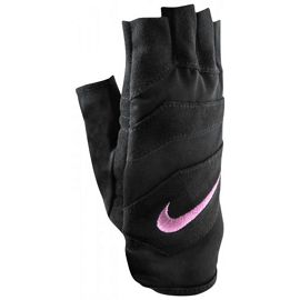 перчатки для зала Nike WOMENS VENT TECH TRAINING GLOVES S BLACK/CLUB PINK N.LG.18.060.SL - фото 1
