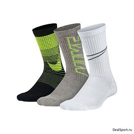 Носки Nike Boys Performance Cushion Socks 3 PairSX5816-997 - фото 1