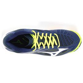 Синие волейбольные кроссовки Mizuno Wave Lightning Z3 MidV1GA1705-71 - фото 3