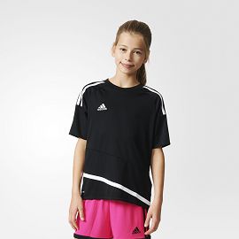 Футболка спортивная дет. adidas REGI 16 JSY Y BLACK/WHITE AP1861 - фото 1