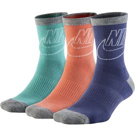 Носки Nike Sportswear Striped Low Crew Socks 3 PairsSX6065-900 - фото 1