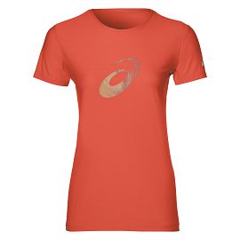 Женская беговая футболка ASICS 134105 0698 GRAPHIC SS TOP134105-0698 - фото 1
