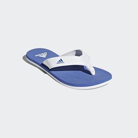 Сланцы adidas Beach Thong 2 K ftwr white,HI-RES BLUE S18,ftwr white CP9378 - фото 3