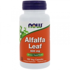 NOW. ALFALFA Herb 500 mg 100 capsNOW. ALFALFA Herb 500 mg 100 caps - фото 1