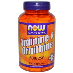Аргинин  ArginineOrnithine 250 capsNOW. Arginine/Ornithine 250 caps - фото 1