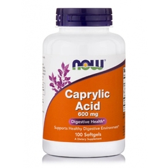 Витамины  Caprylic Acid 600 mg 100 softgelsNOW. Caprylic Acid 600 mg 100 softgels - фото 1