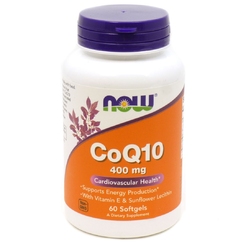 Витамины NOW CoQ10 400 mg 60 softgelssr12578 - фото 1