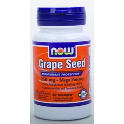 NOW Grape Seed Extract 250 mg 90 vcaps5975 - фото 1
