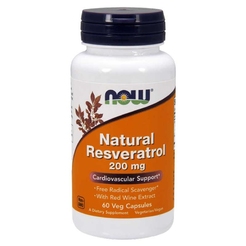 NOW Natural Resveratrol 200 mg 60 vcaps6166 - фото 1