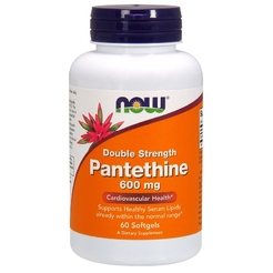  Pantethine 600 mg 60 softgelsNOW. Pantethine 600 mg 60 softgels - фото 1
