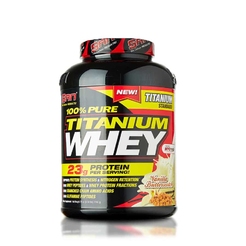 Сывороточный протеин SAN 100% Pure Titanium Whey 2270 г Vanilla Butterscotchsr9162 - фото 1