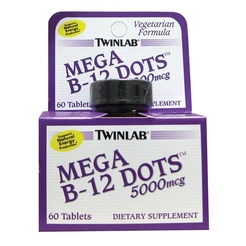 Витамины  B-12 Mega Dots-5000 Mcg 60 tabs TWL. B-12 Mega Dots-5.000 Mcg 60 tabs  - фото 1