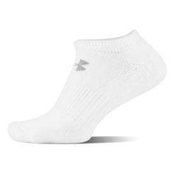 Носки under armour CHARGED COTTON 2.0 NOSHOW White   Stealth Gray 1312481-100 - фото 2