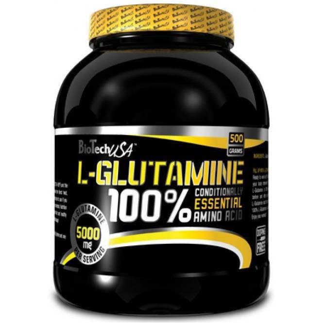 Л-Глютамин (L-Glutamine) BioTech USA 100% L-Glutamine 500 г sr25897