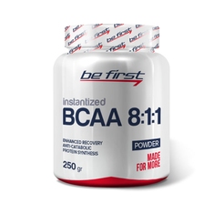 Be First BCAA 8:1:1 INSTANTIZED powder 250 г без вкусаsr743 - фото 1