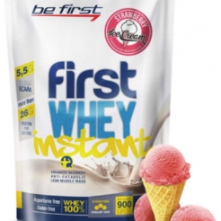 Сывороточный протеин Be First First Whey instant 900 г клубничное мороженоеsr849 - фото 2