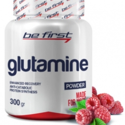 Л-Глютамин (L-Glutamine) Be First Glutamine powder 300 г малинаsr753 - фото 2