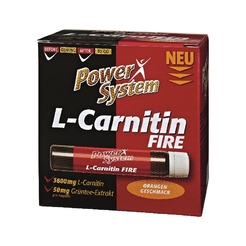 PowerSystem L-Carnitin Fire 3600 (20 амп Х 25 мл) апельсин7553 - фото 1