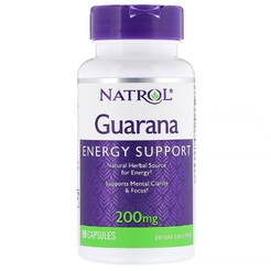 Natrol Guarana 200 мг 90 капсNatrol Guarana 200 мг 90 капс - фото 1
