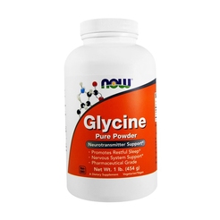 NOW. Glycine Pure Powder 1 lbNOW. Glycine Pure Powder 1 lb - фото 1