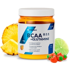 CyberMass BCAA 8:1:1+Glutamine 220 г Лайм-Клубникаsr14214 - фото 1