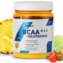 CyberMass BCAA 8:1:1+Glutamine 220 г Лайм-Клубникаsr14214 - фото 2