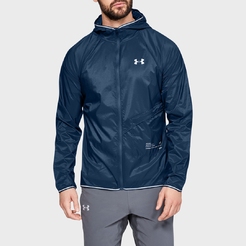 Ветровка Under Armour Qualifier Storm Packable Full Zip Hooded1326597-437 - фото 1