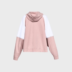 Толстовка Under Armour Double Knit Os Hoodie Flushed PinkWhiteWhite1328226-602 - фото 4