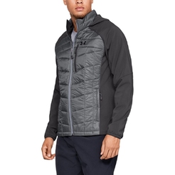 Толстовка Under armour Hybrid Tp Hooded Fleece Jacket Graphite / Charcoal / Graphite1316002-040 - фото 1