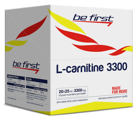 Be First L-carnitine 3300 (20 амп Х 25 мл) апельсин sr31950