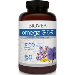 BioVea Omega 3-6-9 Complex 180 softgelssr1706 - фото 1