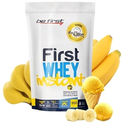 Сывороточный протеин Be First First Whey instant 900 г банановое мороженоеsr866 - фото 1