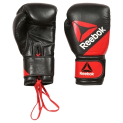 Перчатки для бокса Reebok Leather Training Glove12ozBG9378 - фото 1