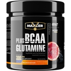 Maxler BCAA + Glutamine 300 г Grapefruitsr26135 - фото 1