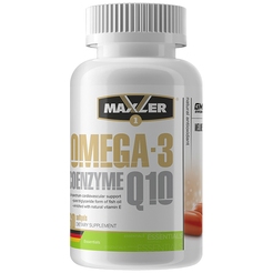 Maxler Omega-3 Coenzyme Q10 1000mg/100mg 60 softgelssr33677 - фото 1