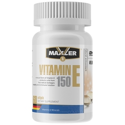 Витамины Maxler Vitamin E Natural form 150mg 60 softgelssr33151 - фото 1