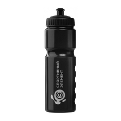 2DТрейд Бутылка «Гематит» 750 мл черная бутылка с белым логотипомsr13459 - фото 1