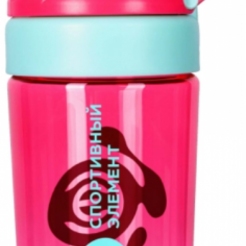 2DТрейд Спортивная бутылка для воды S71-400 розовая с салатовым 400 млsr13634 - фото 1