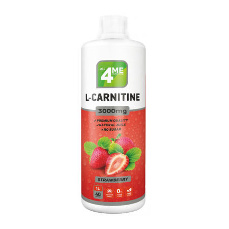 4Me Nutrition L-Carnitine concentrate 3000 1000 мл клубника sr34673