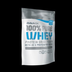 Сывороточный протеин BioTech USA 100% Pure Whey 454 г клубникаsr1531 - фото 1