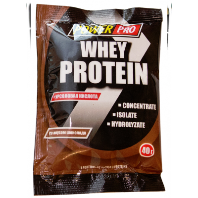 Сывороточный протеин PowerPro Whey Protein (15шт в уп) 40 г медовое печенье sr20022