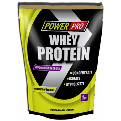 Сывороточный протеин PowerPro Whey Protein 1000 г Банан sr20028