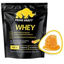 Сывороточный протеин Prime Kraft Whey protein (напиток сухой ДС) 500 г Мёдsr33835 - фото 1