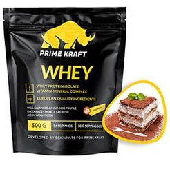Сывороточный протеин Prime Kraft Whey protein (спец. пищевой продукт СГР) 500 г Тирамисуsr33830 - фото 1