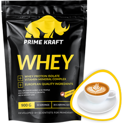 Сывороточный протеин Prime Kraft Whey protein (спец. пищевой продукт СГР) 900 г Капучино sr33819