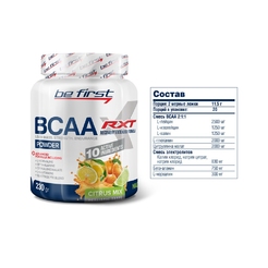Be First BCAA RXT powder 230 г цитрусовый миксsr34023 - фото 1