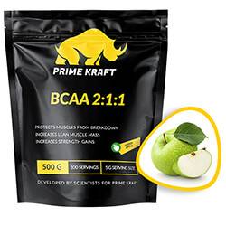 Prime Kraft BCAA 2:1:1 (спец. пищевой продукт СГР) 500 г green apple sr33773