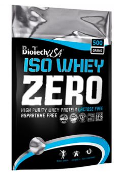 Протеин сывороточный изолят BioTech USA Iso Whey Zero LF 500 г банан sr1589