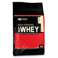 Протеин сывороточный изолят Optimum Nutrition 100 % Whey protein Gold standard 4540 г Vanilla Ice Creamsr30416 - фото 1